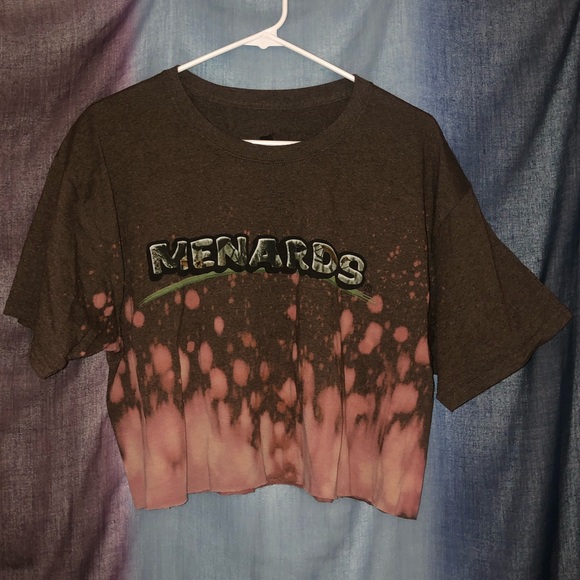 Tops - ♻️Up-Cycled Menards cropped tee